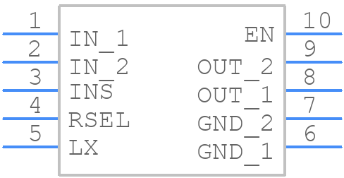 MAXM17225AMB+ - Analog Devices - PCB symbol