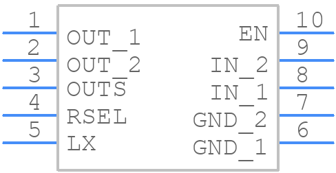 MAXM38643AEMB+T - Analog Devices - PCB symbol