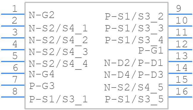AONL32328 - Alpha Semiconductor - PCB symbol
