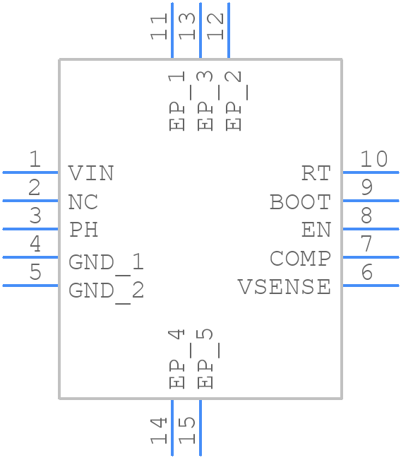 TPS54335-2ADRCT - Texas Instruments - PCB symbol
