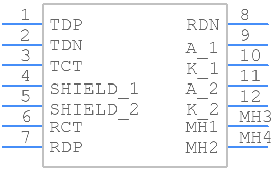 2250273-1 - TRP Connector - PCB symbol