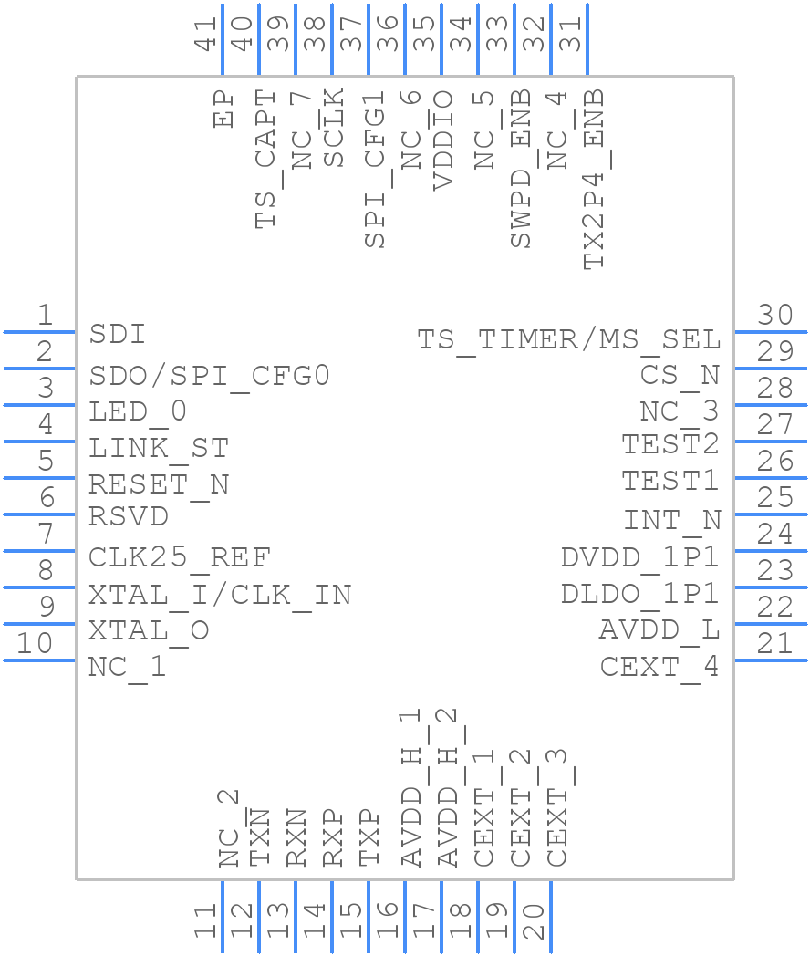 ADIN1110CCPZ - Analog Devices - PCB symbol
