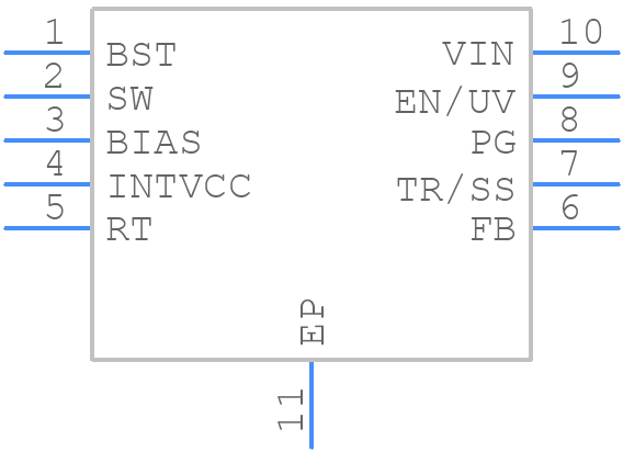 LT8604IDDBM#TRMPBF - Analog Devices - PCB symbol