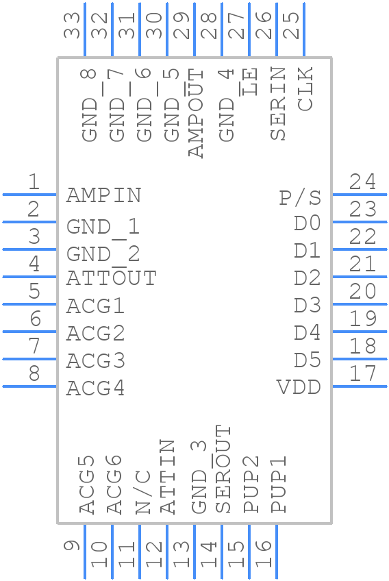 HMC742ALP5E - Analog Devices - PCB symbol