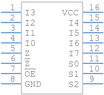 74F251ASJ - onsemi - PCB symbol