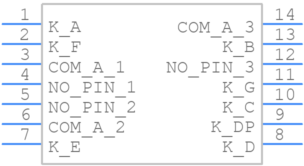 LDS-AA102RI - Lumex - PCB symbol