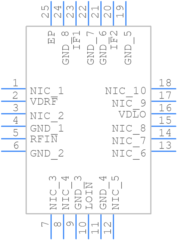 HMC951ALP4E - Analog Devices - PCB symbol