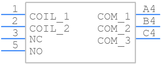 V23076A1001C133TOU - TE Connectivity - PCB symbol