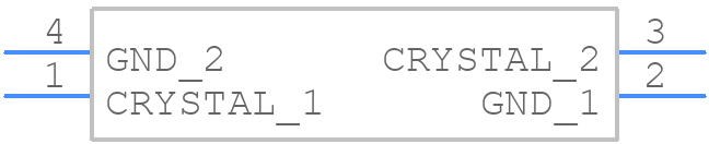 CS325S25000000ABJT - CITIZEN FINEDEVICE - PCB symbol