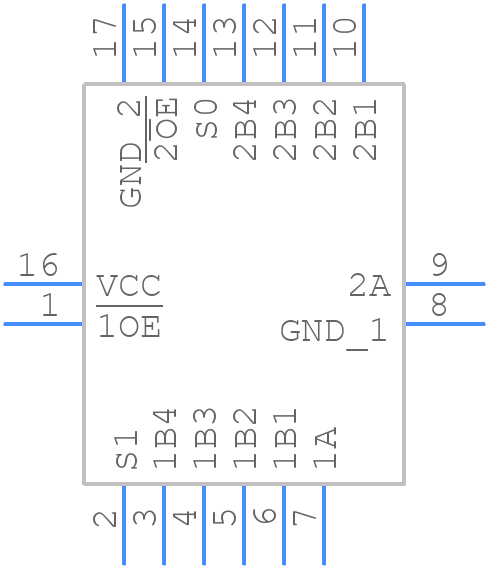 74CB3Q3253BQX - Nexperia - PCB symbol
