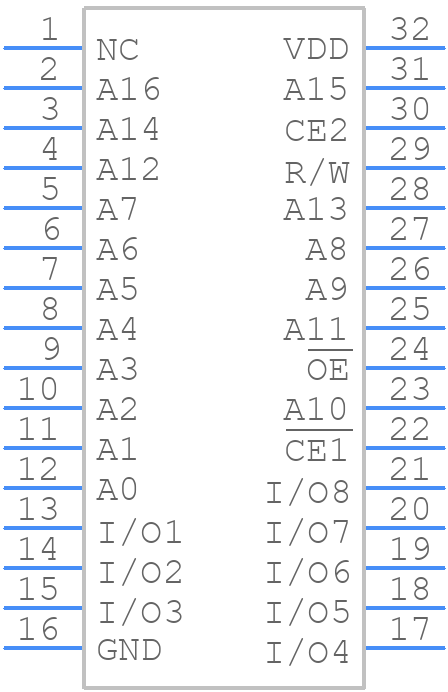 TC551001CP-85L - Toshiba - PCB symbol
