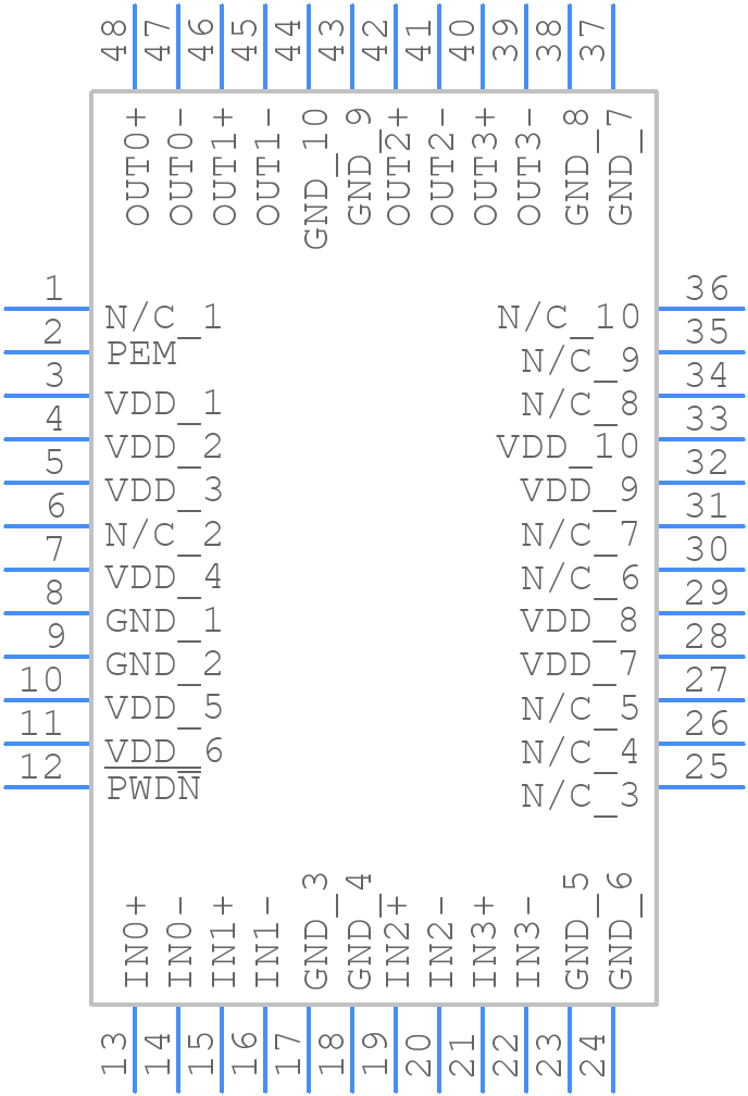 DS15BR401TVSX/NOPB - Texas Instruments - PCB symbol