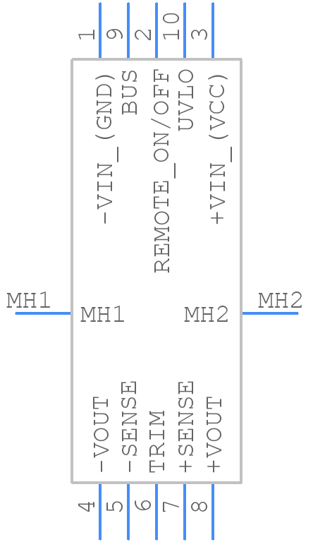 TEP 100-7211UIR - Traco Power - PCB symbol