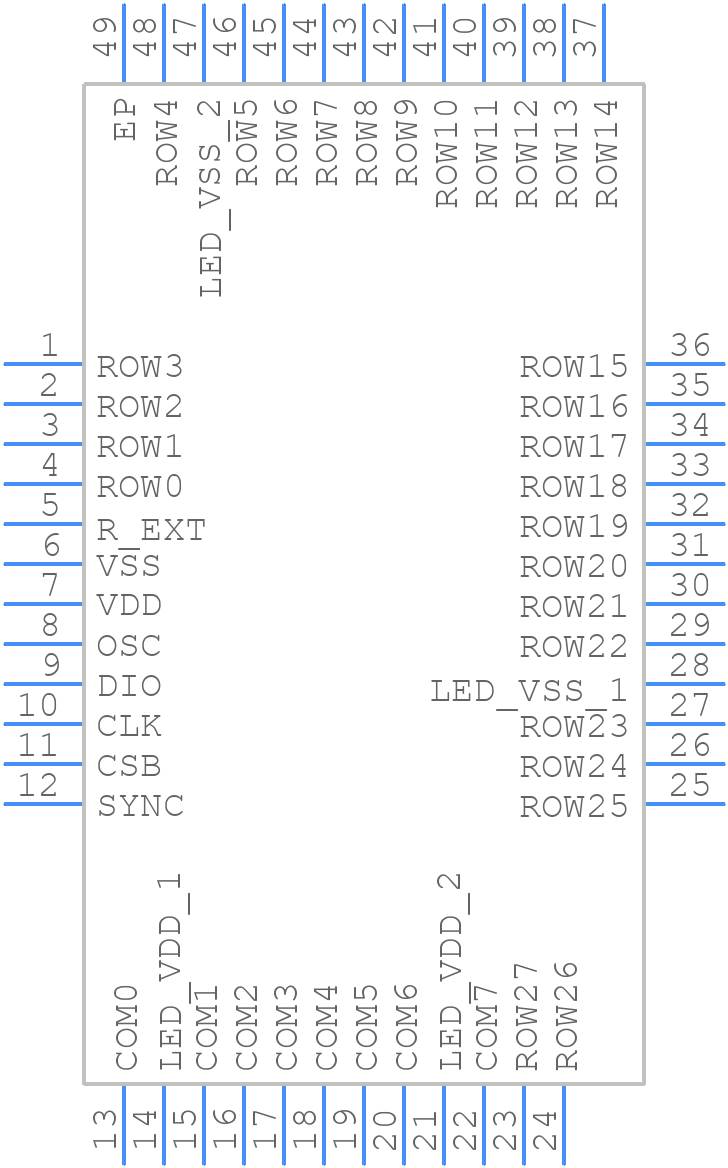 HT16D35A - Holtek - PCB symbol