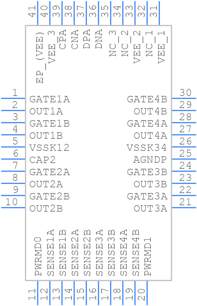 LTC4292IUJ#PBF - Analog Devices - PCB symbol