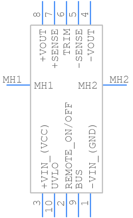 TEP40-3615UIR - Traco Power - PCB symbol