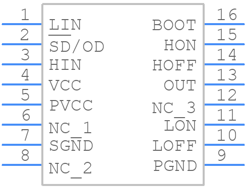 STDRIVEG600W - STMicroelectronics - PCB symbol