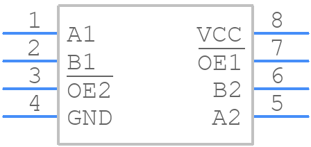 TC7WB67CFK - Toshiba - PCB symbol