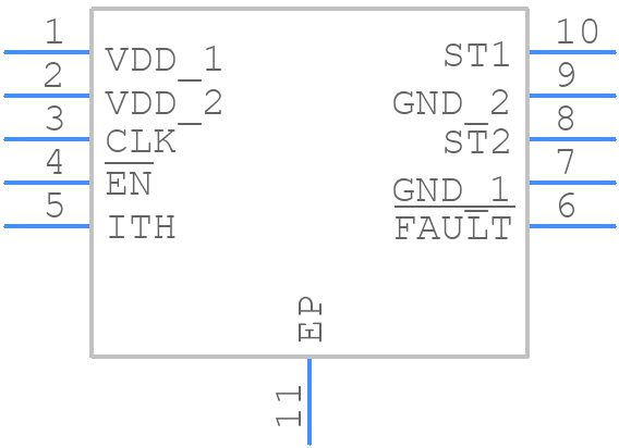 MAX25256ATBA/V+ - Analog Devices - PCB symbol