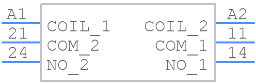 RZH3-1A4-D005 - TE Connectivity - PCB symbol