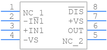 CLC1001ISO8 - EXAR - PCB symbol