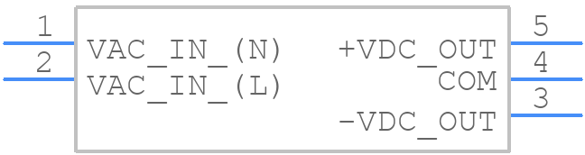 RAC10-12DC/277 - RECOM Power - PCB symbol