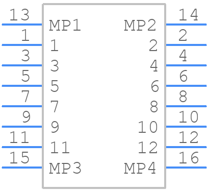 FFC2A32-12-T - GCT (GLOBAL CONNECTOR TECHNOLOGY) - PCB symbol