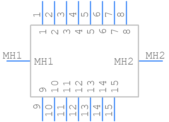 241A12890X - CONEC - PCB symbol