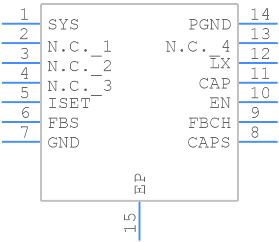 MAX38886ATD+T - Analog Devices - PCB symbol