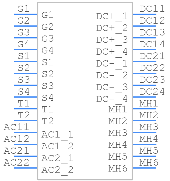 F4-23MR12W1M1P_B11 - Infineon - PCB symbol