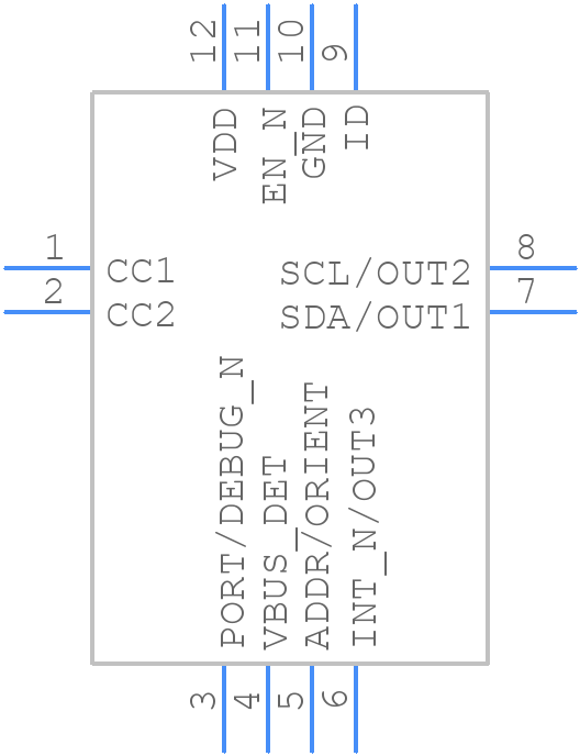 FUSB303TMX - onsemi - PCB symbol