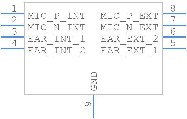 EMIF04-EAR02M8 - STMicroelectronics - PCB symbol