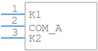 ESDX051-2BU3 - STMicroelectronics - PCB symbol