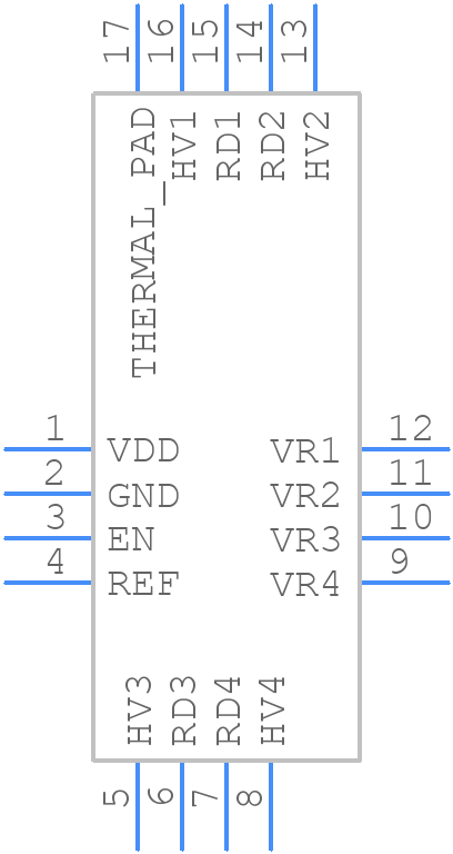 HMC860LP3ETR - Analog Devices - PCB symbol