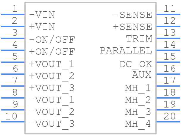 QSB40048S24 - XP POWER - PCB symbol