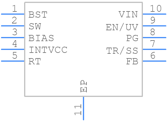 LT8618IDDB#TRPBF - Analog Devices - PCB symbol