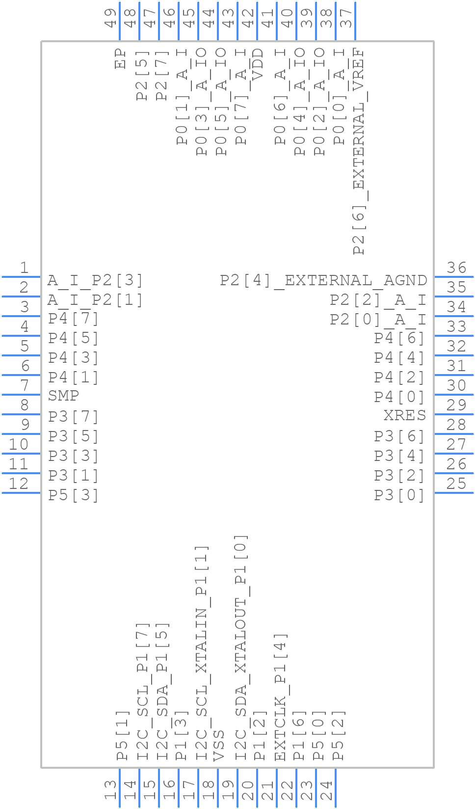 CY8C29666-24LFXI - Infineon - PCB symbol