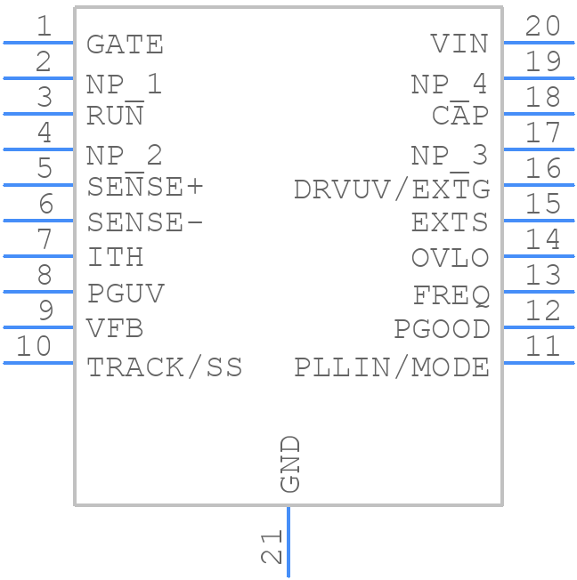 LTC3894IFE#PBF - Analog Devices - PCB symbol