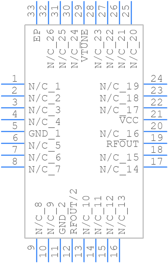 HMC509LP5ETR - Analog Devices - PCB symbol