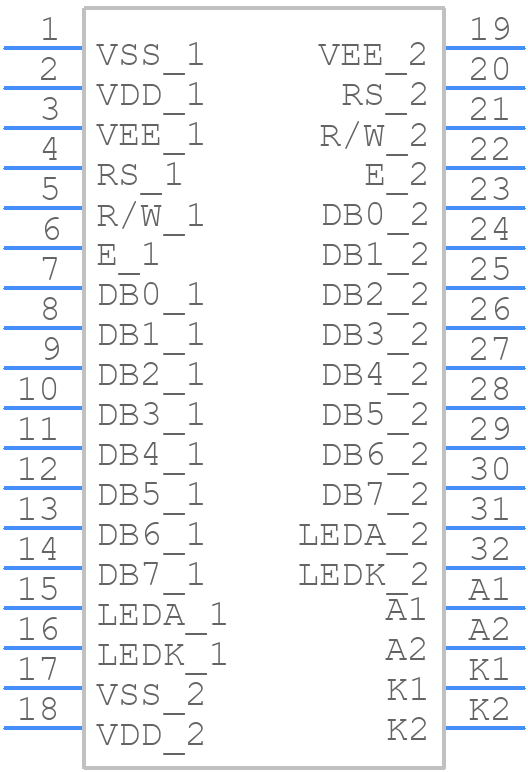 NMTC-S16205DRGHS-07 - Microtips Technology - PCB symbol