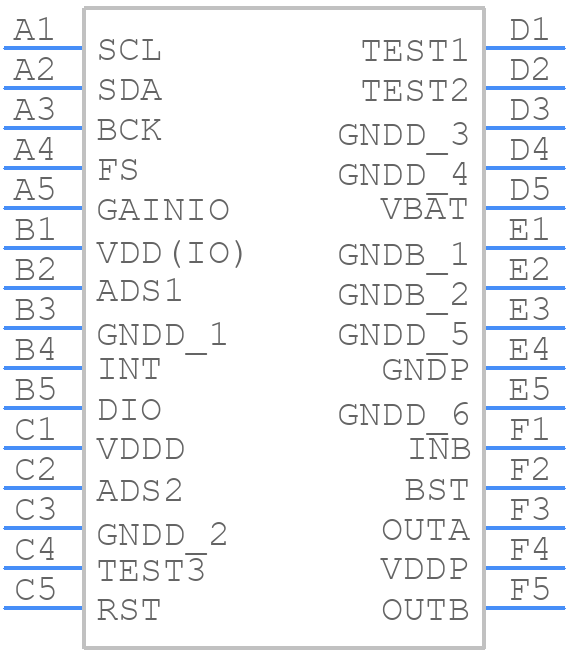 TFA9896UK/N1Z - NXP - PCB symbol