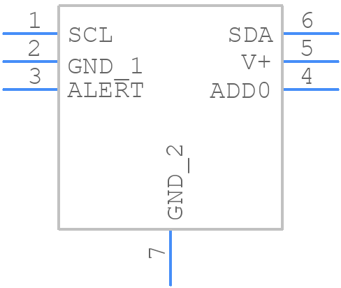 TMP117AIDRVR - Texas Instruments - PCB symbol