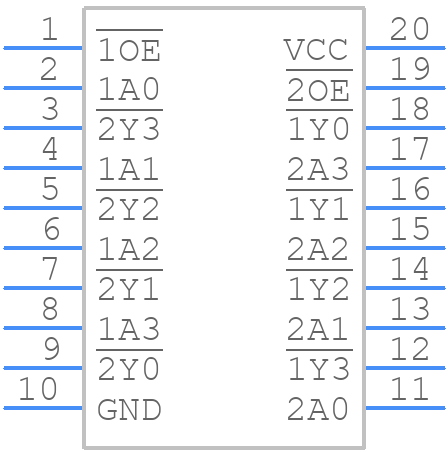 74LVT240DB,118 - Nexperia - PCB symbol