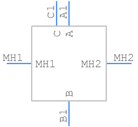 MB03F86GVIS - Radiall - PCB symbol
