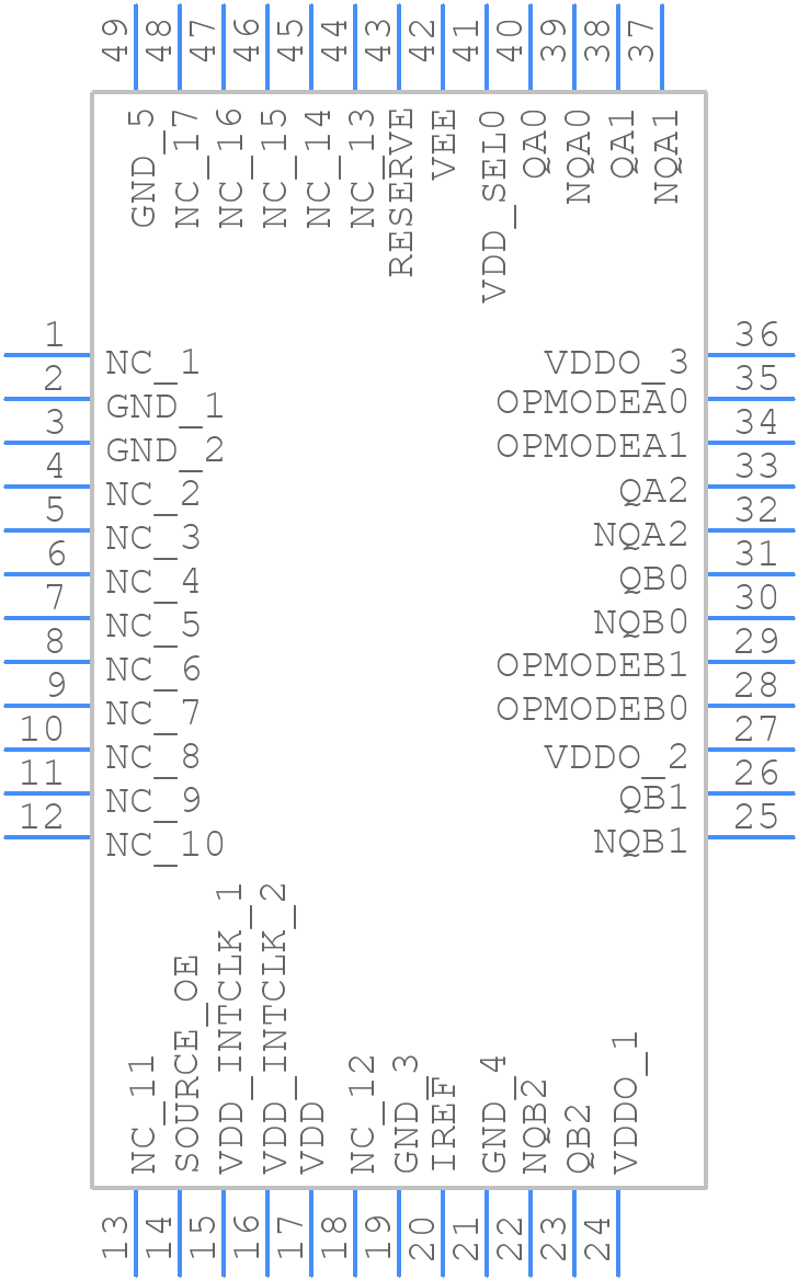 PI6CXG06F62AFBEIE - Diodes Incorporated - PCB symbol