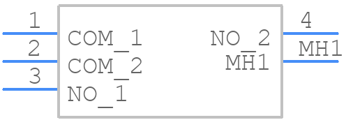 2-1825955-2 - TE Connectivity - PCB symbol