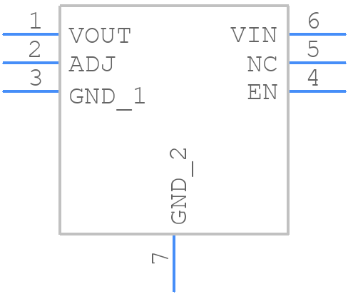 ADP123ACPZ-R7 - Analog Devices - PCB symbol