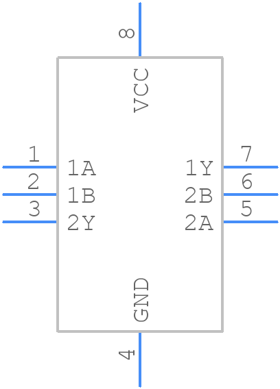 74LVC2G38GM,125 - Nexperia - PCB symbol