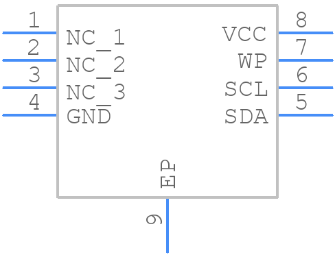 AT24C16D-MAHM-E - Microchip - PCB symbol