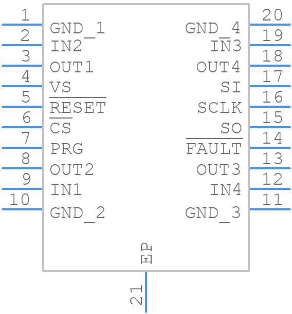 TLE8104E - Infineon - PCB symbol